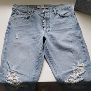 AGOLDE Jamie distressed high waist tapered sz28